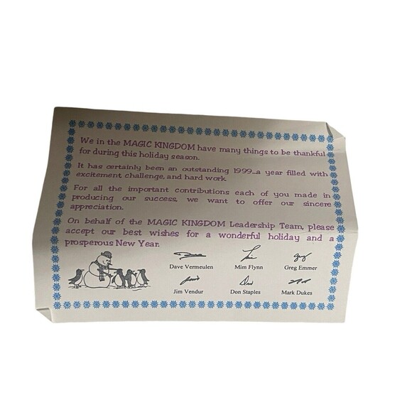 1999 Cast Holiday Celebration Walt Disney World Mickey Sorcerer 2000 Clock - NIB - Picture 2 of 16